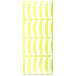 Patches for eyelashes, vinyl yellow