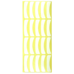 Patches for eyelashes, vinyl yellow
