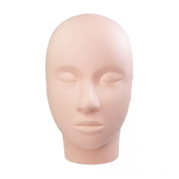 Mannequin head for eyebrow and lip tattooing, eyelash extensions