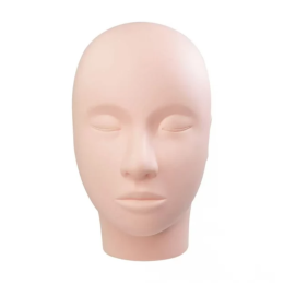 Mannequin head for eyebrow and lip tattooing, eyelash extensions