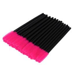 Silicone brushes for eyelashes and eyebrows