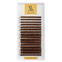 Alias вії Dark Brown (Изгиб С - М - D - L)