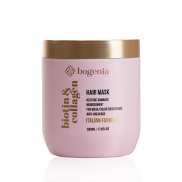 Bogenia Маска для волос Biotin & Collagen, 500 мл