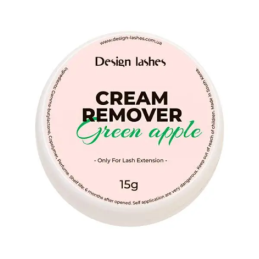Design Lashes Кремовый ремувер, Зеленое яблоко, 15 гр