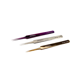 Design Lashes, Пінцет для вій прямий рівний, сатин