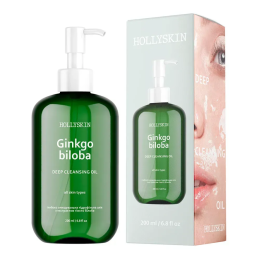 Hollyskin, Deeply cleansing hydrophilic oil with ginkgo biloba extract 200 ml