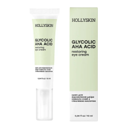 Крем для шкіри навколо очей HOLLYSKIN Glycolic AHA Acid з гліколевою кислотою 10 ml Крем для шкіри навколо очей HOLLYSKIN Glycolic AHA Acid з гліколевою кислотою 10 ml