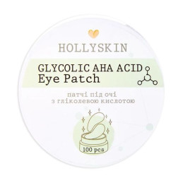 Hollyskin, Патчі під очі "Glycolic AHA Acid Eye Patch", 100 шт
