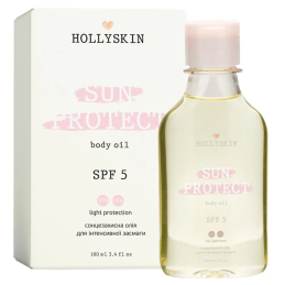 Hollyskin, Солнцезащитное масло для интенсивного загара Sun Protect SPF 5,100 мл