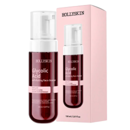 Hollyskin, Відлущувальна пінка для обличчя з екстрактом кленового сиропу "Glycolic Asid", 150 мл