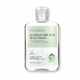 Hollyskin, Тонік для обличчя "Glycolic AHA Acid Skin Toner", 250 мл