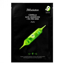 JMsolution, Заспокійлива тканинна маска, (centella aloe+mushroom+tea tree)
