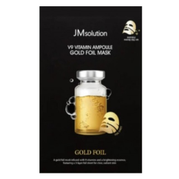 JMsolution Ампульна маска для обличчя з вітамінним комплексом V9 Vitamin Ampoule Gold Foil Mask, 35ml JMsolution Ампульна маска для обличчя з вітамінним комплексом V9 Vitamin Ampoule Gold Foil Mask, 35ml