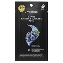 JMsolution Живильна маска для обличчя з екстрактом чорниці Be Nature Blueberry & Nourishing Mask, 24ml
