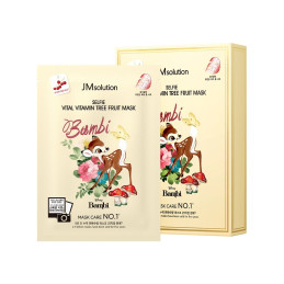 Jmsolution, Тканинна маска для обличчя фруктова "Disney Selfie Vitamin Tree Fruit mask"