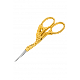 Kodi Eyebrow Scissors "Bird" silver golden