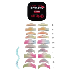 Lash Trend, Rollers "EXTRA 2.0" (10 pairs S, S1, S+ M, M1, M+, L, L1, XL, XL1) + compensators