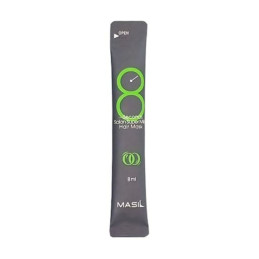 Masil 8 second salon super mild hair mask, Маска відновлююча (зелена)