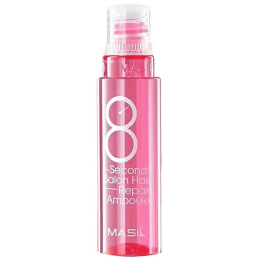 Masil 8 seconds Salon Hair Repair Ampoule, Protein filler mask for damaged hair, 15 ml (pink ampoule)