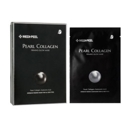 Medi-peel "Pearl collagen firming glow mask", Тканинна маска з перлинним колагеном