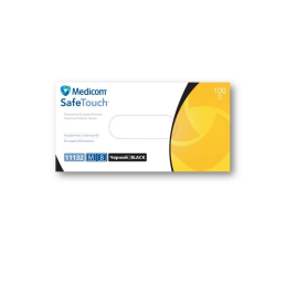Medicom Vinyl Gloves M, BLACK (pack of 100)