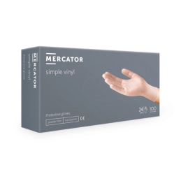 Mercator Nitrylex vinyl gloves non-sterile transparent M (100 pcs/pack)