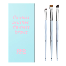 Oko, Набір пензликів "Flawless Brushes Flawless Brows" (№3,4,6)