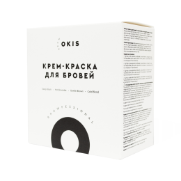 Okis Brow Крем-фарба для брів з окислювачем з екстрактом хни (набір 4 кольори в тубі)