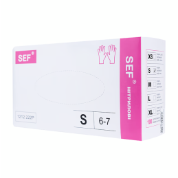Nitrile Gloves SEF Pink S 100 pcs