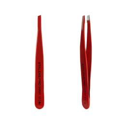 STALEKS PRO, Пинцет для бровей EXPERT 11 TYPE 4 (красный)