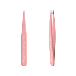 STALEKS BEAUTY & CARE, Пинцет для бровей 11 TYPE 5 (розовый)