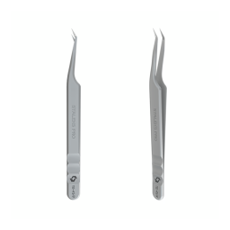 STALEKS PRO, Пінцет професійний для вій L-mini з насічками EXPERT 45 TYPE 8