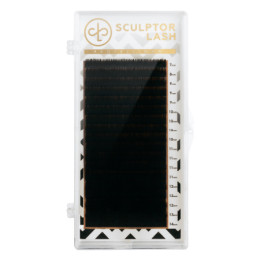 Sculptor Lash Eyelashes black "Gold" (Mixes), 18 lines