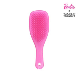 Tangle Teezer&Barbie, Щітка для волосся "The wet detangler Mini dopamine pink" (яскраво-рожева) Маленька