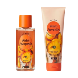 Victoria's Secret Basic Pumpkin Body Spray & Lotion Set