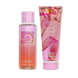 Victoria's Secret Набір, спрей і лосьйон для тіла "Velvet Petals Candied"