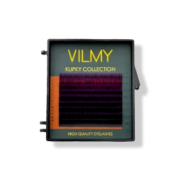Vilmy Klipky Вії Омбре ФІОЛЕТОВІ 8 ліній mix D 0.07