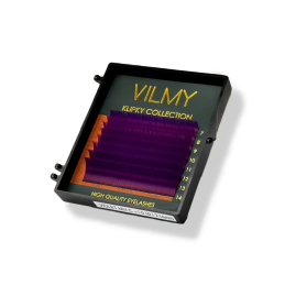 Вії KLIPKY ombre 8 ліній mix violet (C 0.1 7-14 violet)