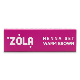 Zola Хна бокс Henna Warm Brown 4шт по 2,5г