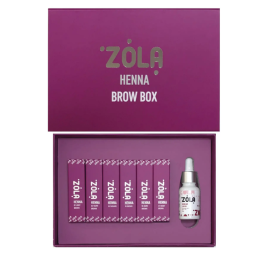 Zola Набір хни для брів міні 6 шт по 5г
