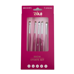 Zola Набір пензлів для брів – Brow Update Set (5 шт)