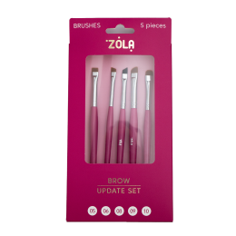 Zola Набір пензлів для брів – Brow Update Set (5 шт)