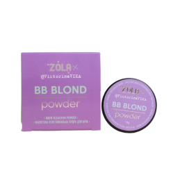 Zola, Пудра осветляющая фиолетовая для бровей, Viktorina Vika BB Powder, 10 г