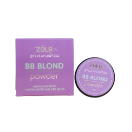 Zola, Пудра осветляющая фиолетовая для бровей, Viktorina Vika BB Powder, 10 г