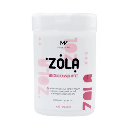 Zola Салфетки антибактериальные для экспресс-очищения кистей, 65 шт