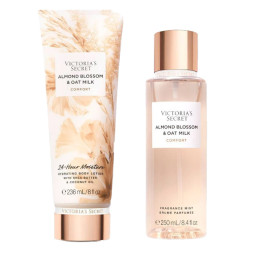 Victoria's Secret Almond Blossom & Oat Milk Body Spray & Lotion Set