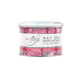Italwax, воск теплый в банке Flex (малина 400мл)