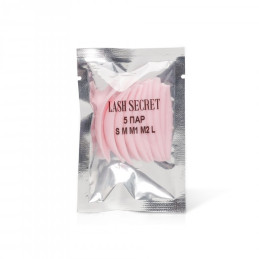 Lash Secret Бигуди 5 пар (S, M, L, M1, M2) (прозрачная коробка)