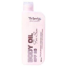 Top beauty, Олія для засмаги з олією волоського горіха та екстрактом моркви SPF 20, 250 мл